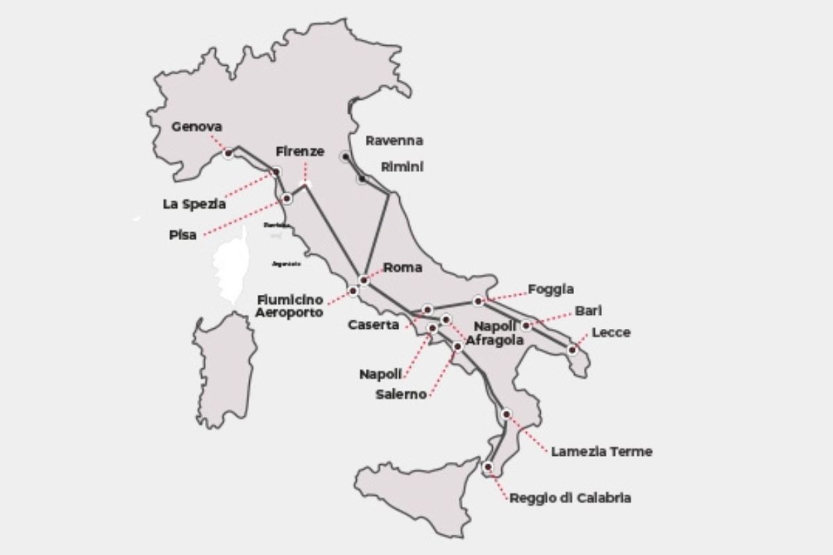 Viajar en tren por Italia