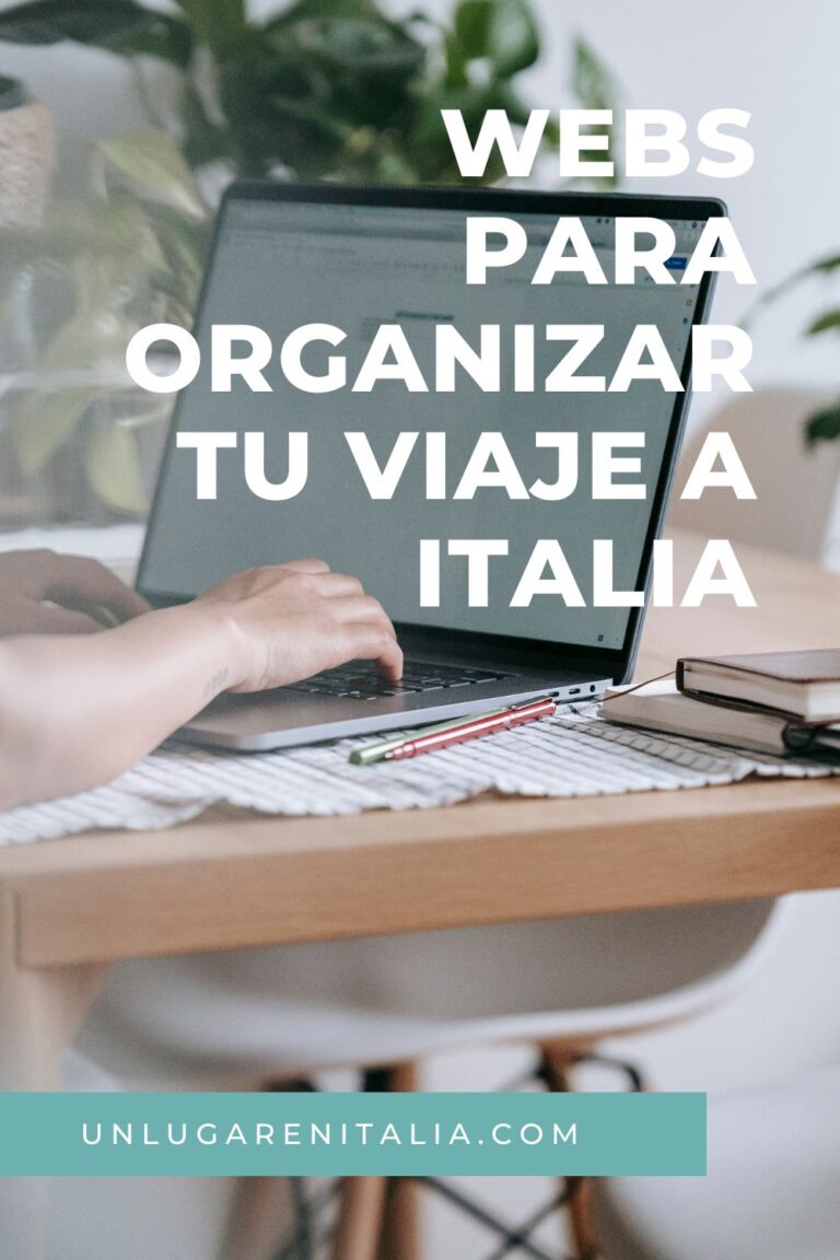 Webs para organizar viaje a Italia | Un lugar en Italia